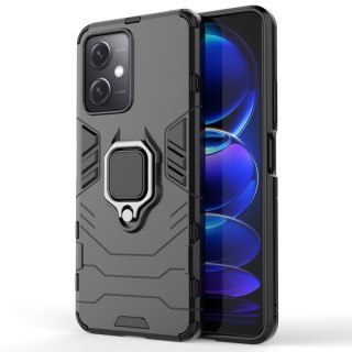 Etui pancerny pokrowiec do Xiaomi Redmi Note 12 5G / Poco X5 5G uchwyt magnetyczny Ring Armor czarny HURTEL