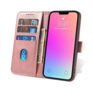 Pokrowiec etui z klapką i portfelem do Xiaomi Redmi Note 12 Magnet Case różowe HURTEL