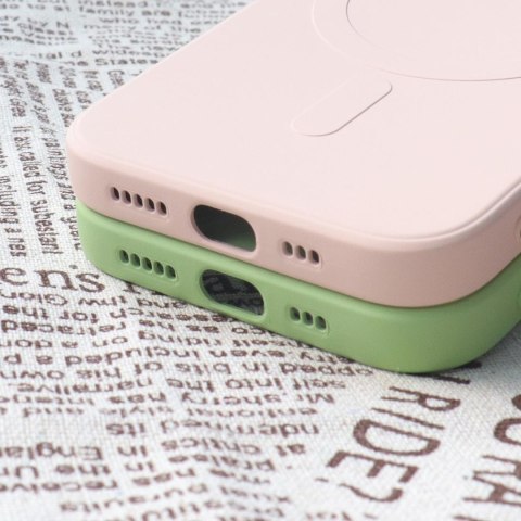 Silikonowe etui z MagSafe do iPhone 15 Silicone Case fioletowe HURTEL