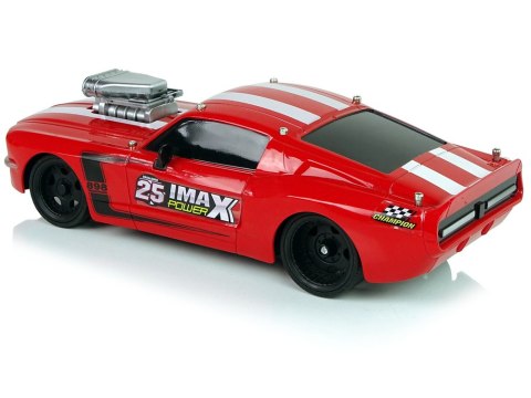 Auto Sportowe R/C 1:16 Czerwone Białe Pasy Pilot LEAN Toys