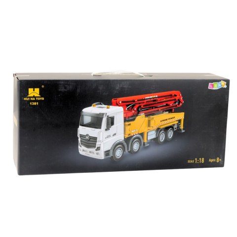 Ciężarówka Pomogruszka Betonowa Zdalnie Sterowana RC Huina Szara 1:18 HUINA