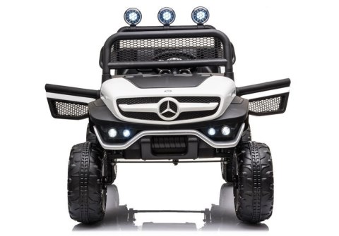 Pojazd na Akumulator Mercedes Unimog S Biały LEAN CARS