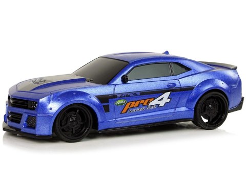 Zdalnie Sterowane Auto Sportowe 1:24 Wyścigi Niebieski Przyciemniane Szyby LEAN Toys