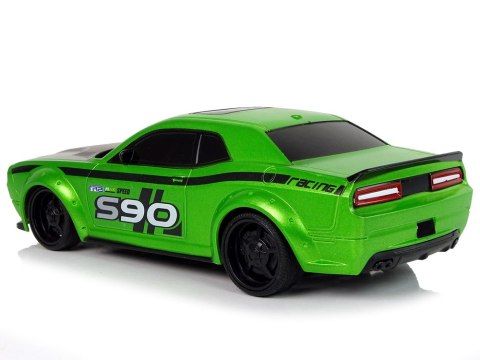 Zdalnie Sterowane Auto Sportowe 1:24 Wyścigi Zielony LEAN Toys