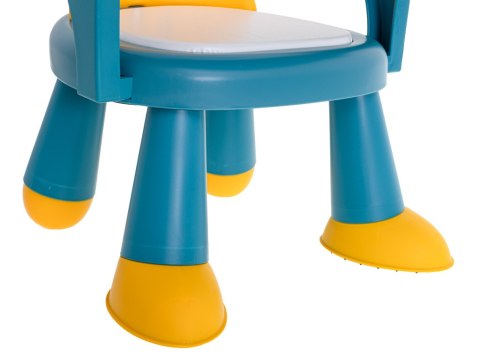Krzesełko stolik do karmienia i zabawy żółto-niebieski Kik Sp. z o. o. Sp. k.