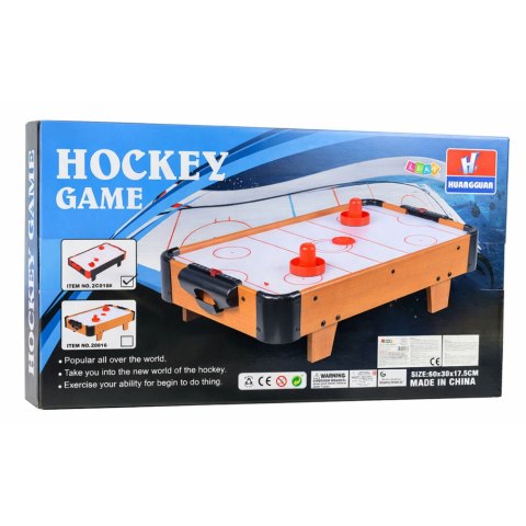Mini Stół Air Hockey Stołowy Gra Zręcznościowa Dla Dzieci Czarny LEAN Toys
