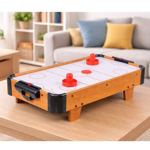 Mini Stół Air Hockey Stołowy Gra Zręcznościowa Dla Dzieci Drewniany LEAN Toys