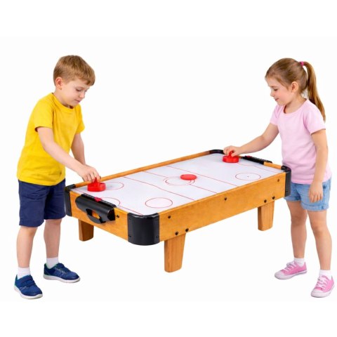 Mini Stół Air Hockey Stołowy Gra Zręcznościowa Dla Dzieci Drewniany LEAN Toys