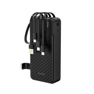 Powerbank K11 Pro 20000mAh z wbudowanymi kablami - czarny DUDAO