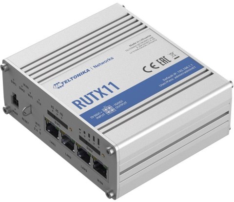 Router LTE RUTX11(Cat 6), WiFi, BLE, GNSS, Ethernet TELTONIKA