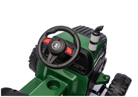 Traktor Na Akumulator CH9959B Z Przyczepą Ciemno Zielony 24V LEAN CARS