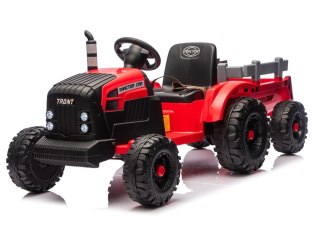 Traktor Na Akumulator CH9959B Z Przyczepą Czerwony 24V LEAN CARS