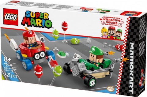 Klocki Super Mario 72034 Mario Kart - Baby Mario kontra Baby Luigi LEGO
