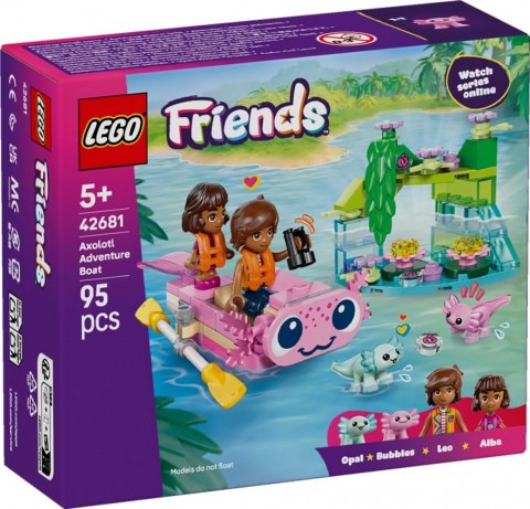 Klocki Friends 42681 Przygoda na aksolotlowej łodzi LEGO