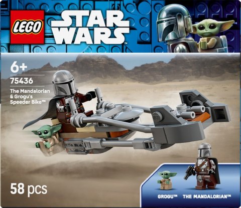 Klocki Star Wars 75436 Śmigacz Mandalorianina i Grogu LEGO