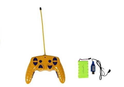 Pojazd Budowlany Dźwig Zdalnie Sterowany RC Ruchome Ramie Światła Żółty LEAN Toys