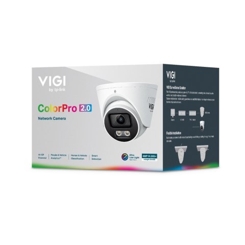 Kamera InSight S445S(2.8mm) VIGI 4MP ColorPro 2.0 Turret Network Camera TP-LINK