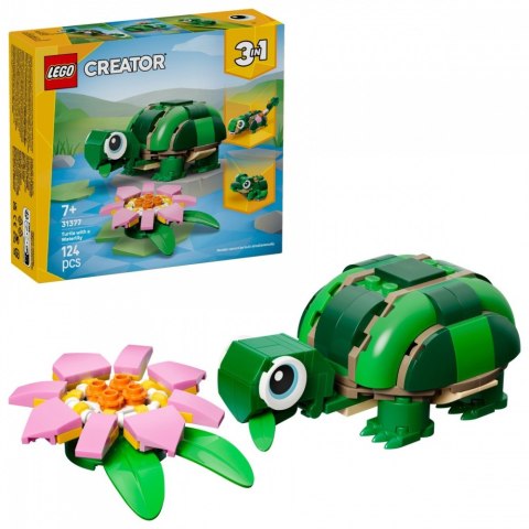 Klocki Creator 31377 Żółw i kwiat lilii wodnej LEGO