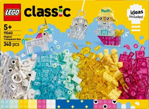Klocki Classic 11040 Magiczny zestaw z przezroczystymi klockami LEGO