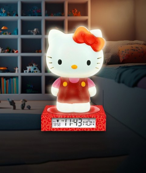 Lampka 3D z budzikiem Hello Kitty Kids Euroswan