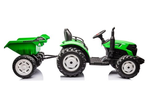 Traktor Na Akumulator HC-306 Z Przyczepą Jasno Zielony 24V LEAN CARS