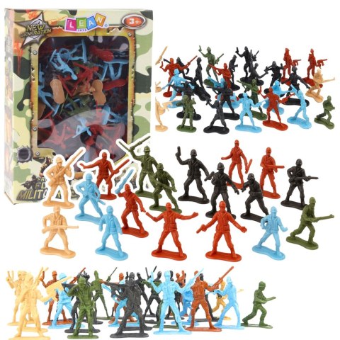 Duży Zestaw Żołnierzyków Militarny Wojsko Armia Figurki LEAN TOYS