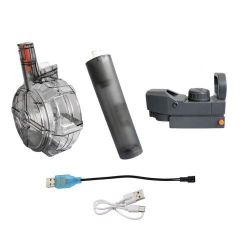 Elektryczny Pistolet Broń Na Wodę Podświetlenie LED Zasięg 8M LEAN Toys