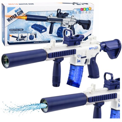 Karabin Elektryczny Broń Pistolet Na Wodę M416 Niebieski 62 cm LEAN Toys