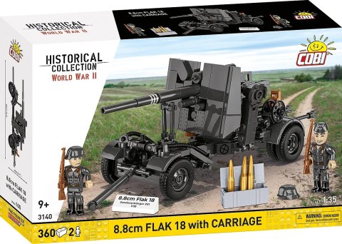 Klocki 8.8 cm Flak z wózkiem 360 klocków Cobi Klocki