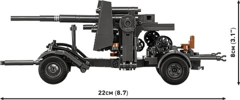 Klocki 8.8 cm Flak z wózkiem 360 klocków Cobi Klocki