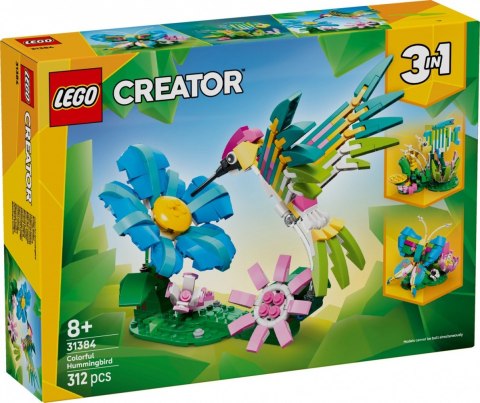 Klocki Creator 31384 Dzikie zwierzęta: kolorowy koliber LEGO