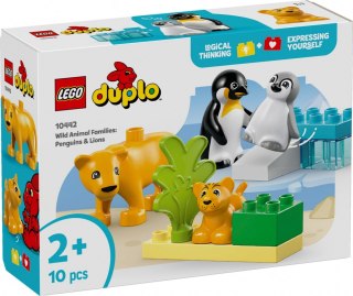 Klocki DUPLO 10442 Rodziny dzikich zwierząt: pingwiny i lwy LEGO