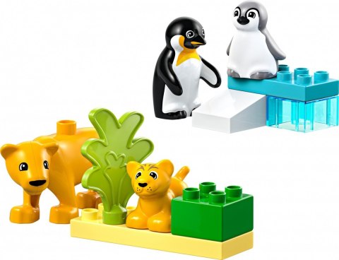 Klocki DUPLO 10442 Rodziny dzikich zwierząt: pingwiny i lwy LEGO