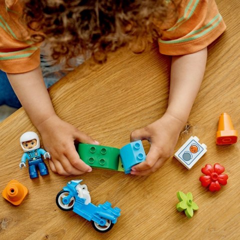 Klocki DUPLO 10471 Niebieski motocykl policyjny LEGO