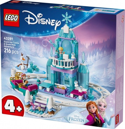 Klocki Disney 43281 Lodowy zamek Elzy i Śnieżna przejażdżka LEGO