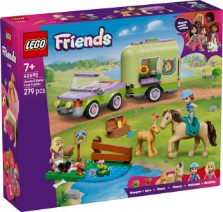Klocki Friends 42695 Przyczepa z koniem i źrebaczkiem LEGO