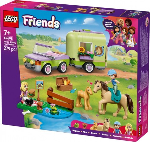 Klocki Friends 42695 Przyczepa z koniem i źrebaczkiem LEGO