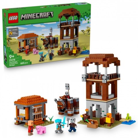 Klocki Minecraft 21278 Kryjówka rozbójników i dewastatorów LEGO