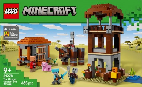 Klocki Minecraft 21278 Kryjówka rozbójników i dewastatorów LEGO