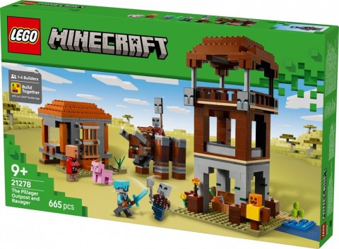 Klocki Minecraft 21278 Kryjówka rozbójników i dewastatorów LEGO