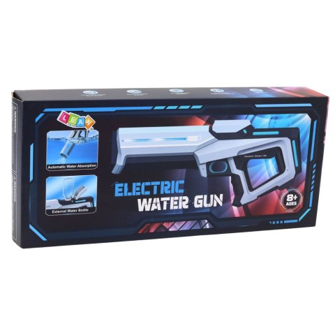 Kosmiczny Pistolet Broń Na Wodę Elektryczny Biały 9m 300ml LEAN Toys