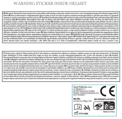 KASK SPORTOWY STITCH - D100 - ROZM. M