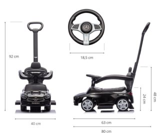 Pojazd z rączką MERCEDES C-Class czarny Milly Mally
