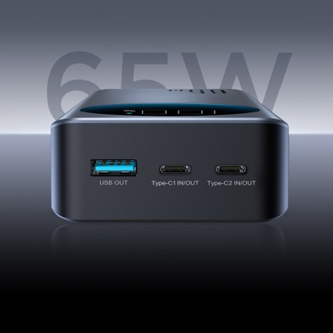 Cyfrowy powerbank 30000mAH 65W 3A USB USB-C czarny JOYROOM