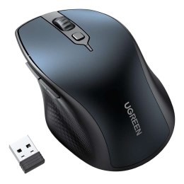 Ergonomiczna bezprzewodowa mysz myszka do komputera MU101 Bluetooth 2.4 GHz niebieska UGREEN