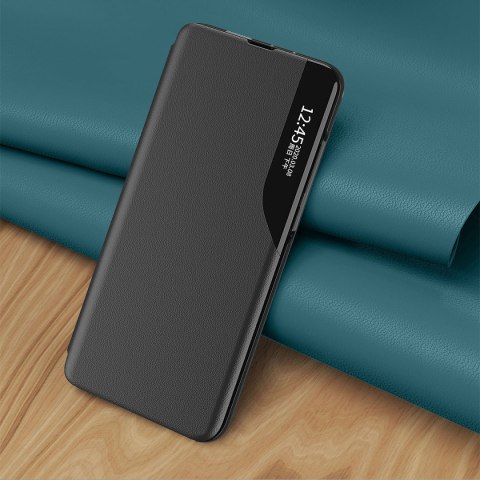 Etui pokrowiec do Samsung S24 Ultra z klapką i podstawką Eco Leather View Case czarne HURTEL