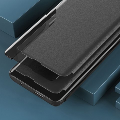 Etui pokrowiec do Samsung S24 Ultra z klapką i podstawką Eco Leather View Case czarne HURTEL