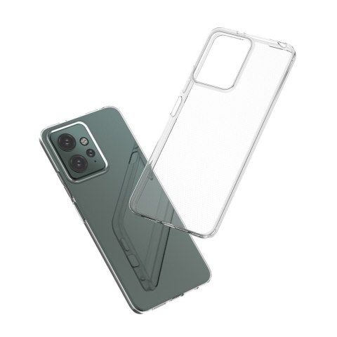 Etui silikonowe pokrowies do Xiaomi Redmi 12 Ultra Clear przezroczyste HURTEL