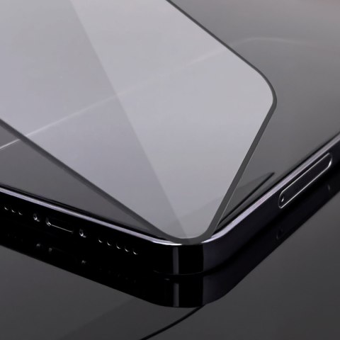 Szkło hartowane 9H na cały ekran Motorola Moto G84 z czarną ramką Full Glue WOZINSKY