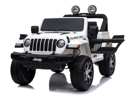 Auto na Akumulator Jeep Rubicon 4x4 Biały LEAN CARS
